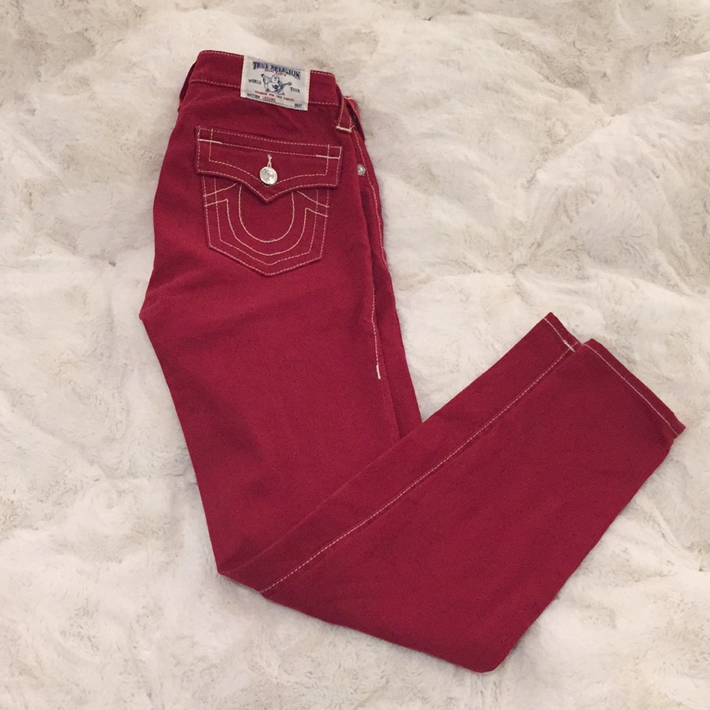True religion red jean size 28